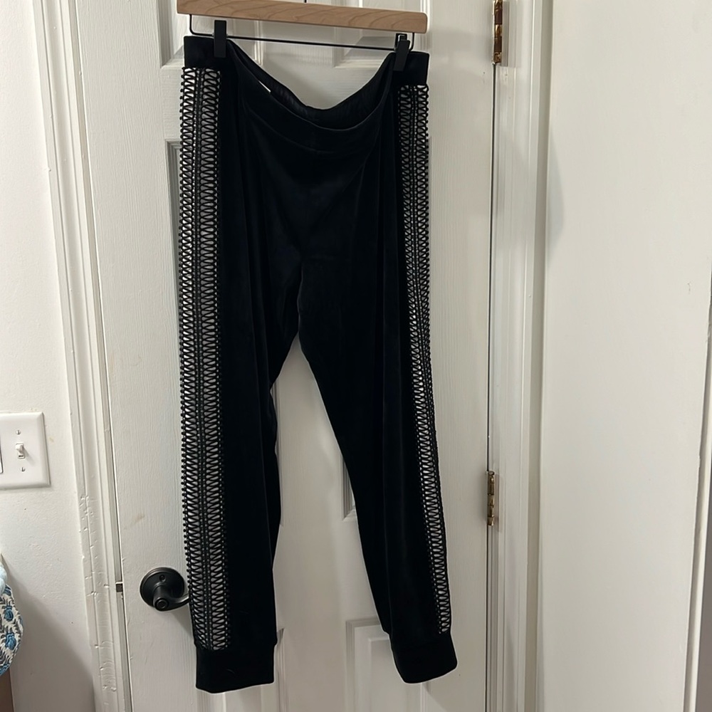 Luxletic Emerie Velour Pant - black jogger